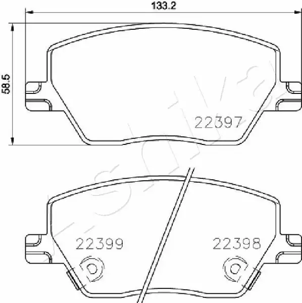 OPAR 77367910EY | Ön Fren Balata Takımı Fiat Egea 1 3 1 4 1 6d 15