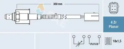 KORE SCH1465 | Chevrolet Aveo T250 1 4 Doch Oksijen Sensörü Katalizatordeki 1 Konum Shutze Marka