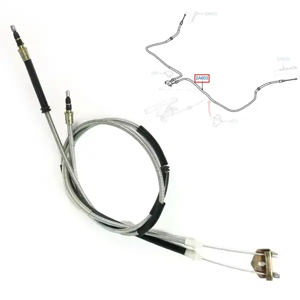 CAVO 4602613 | Ford Fusion 02 07 Fiesta 01 09 Orta El Fren Teli 2 Parça Kampanalı 25799