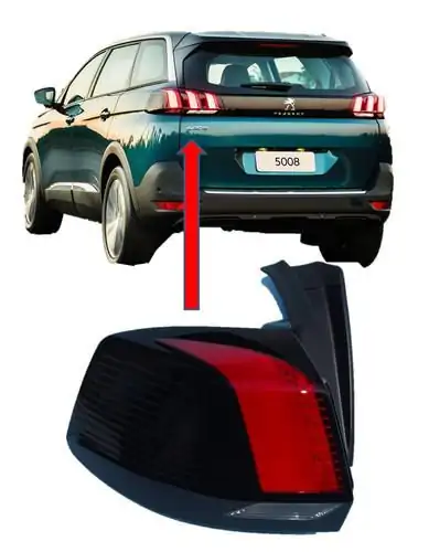 Psa 9811028080 Peugeot 5008 2017 2020 Sol Arka Dış Stop Lambası Orijinal