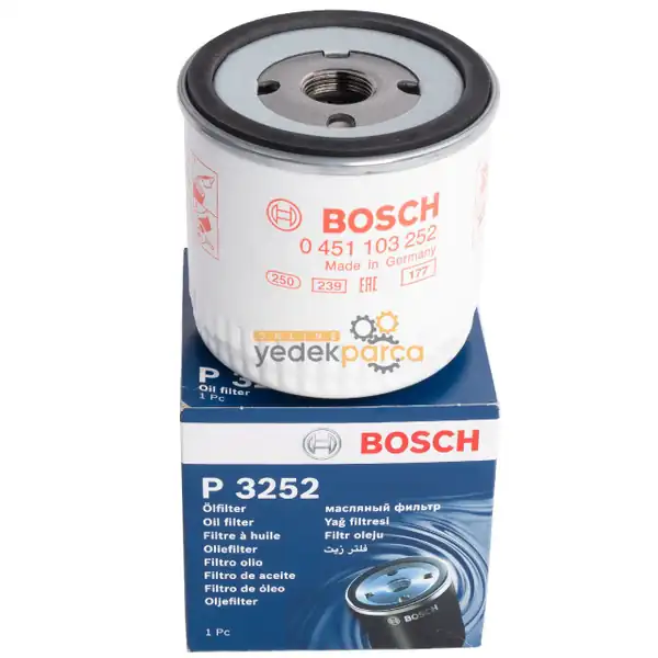 Bosch 0451103252 Yağ Filtresi Ford Connect 2009 2013 1 8 TDCI 90 PS Focus Fiesta Transit Tourneo 98 13