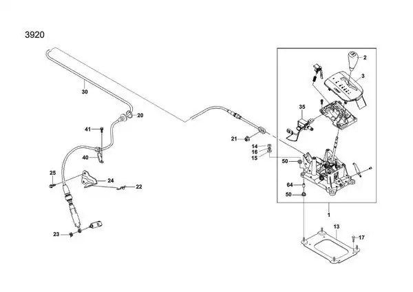 Chevrolet Aveo T250 Otomatik Vites Halatı Orjinal