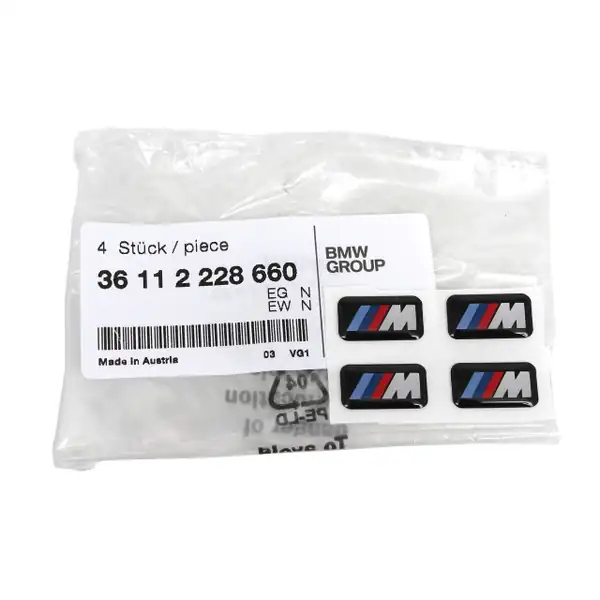 BMW 36112228660 | Jant M Amblemi Takım Orijinal F10 E36 E90 F30 F20 E39 E46
