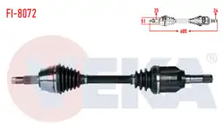 VEKA FI-8072 | Komple Aks Sol Ön Fiat Fiorino (225) 1.3 MJT Euro 5-6 2013-