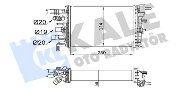 KALE 357295 | Turbo İntercool Radyatörü Renault Kango Express Dacia Duster II Lodgy Sandero II Clio V 1 5 dCi K9k