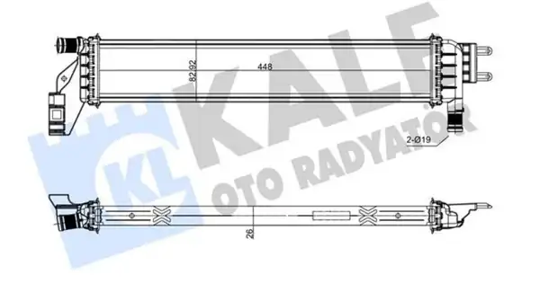 KALE 0559221AB | Yardim Su Radyatörü Dacia Duster İ II Logan II Sandero II Dokker Lodgy 1 5 dCi Euro 6