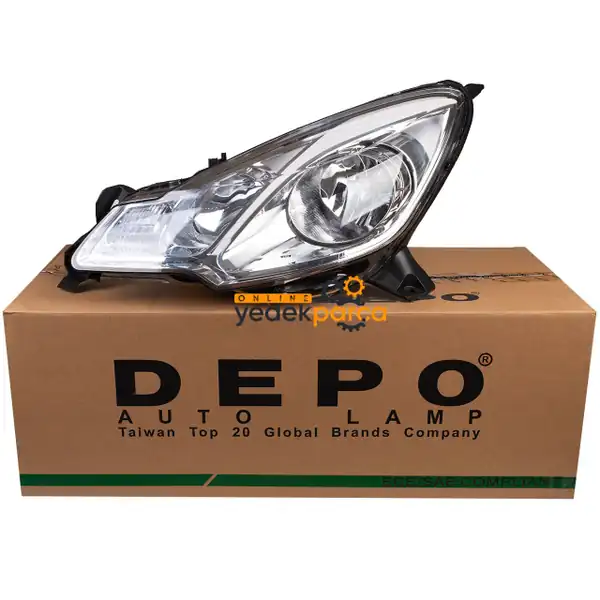 DEPO 552-1134LMLDEM5 | Citroen C3 2009-2015 Ön Sol Far Beyaz Tip