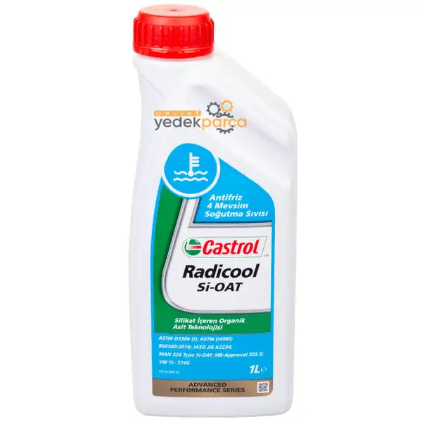Castrol Radicool Sioat 1 Litre Organik Eflatun Antifriz Volkswagen G13 Onaylı