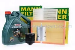Volkswagen Polo 1.4 BBY - BBZ - BKY Periyodik Bakım Seti Motor Yağlı Mann / Castrol Marka