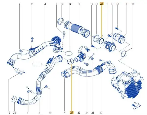 Mais 8201089106 Renault Captur 1 5 dCi Turbo Hortum Contası