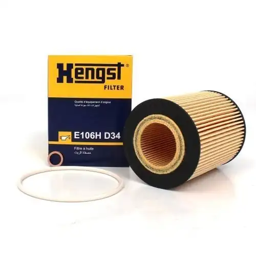 HENGST E106HD34 | Yağ Filtresi Bmw E36 E39 E46 E60 E61 E65 E66 X5 E53 X3 E83 Z4 E85 94 11 M52 M54 7099