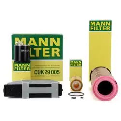 Mercedes W204 C220 CDI 646 Motor Periyodik Bakım Filtre Seti Mann Marka
