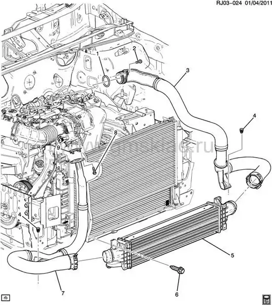 Psa 95920451 Chevrolet Yeni Aveo 1 3 T300 Sağ Turbo Kısa Hortum