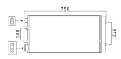 KALE 050ABC065 | Renault Fluence Klima Radyatörü Müşürsüz