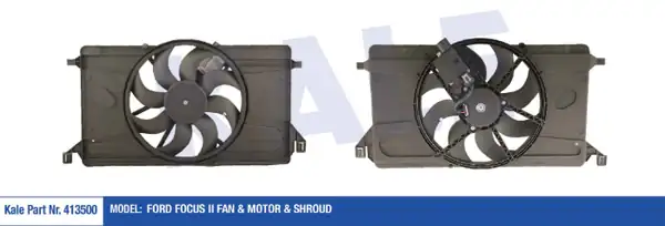 KALE 413500 | Fan Motoru Davlumbazlı Ford Focus II C Max 03 13 1 6 Zetec S 16v 2 0 TDCI Klimalı 67911