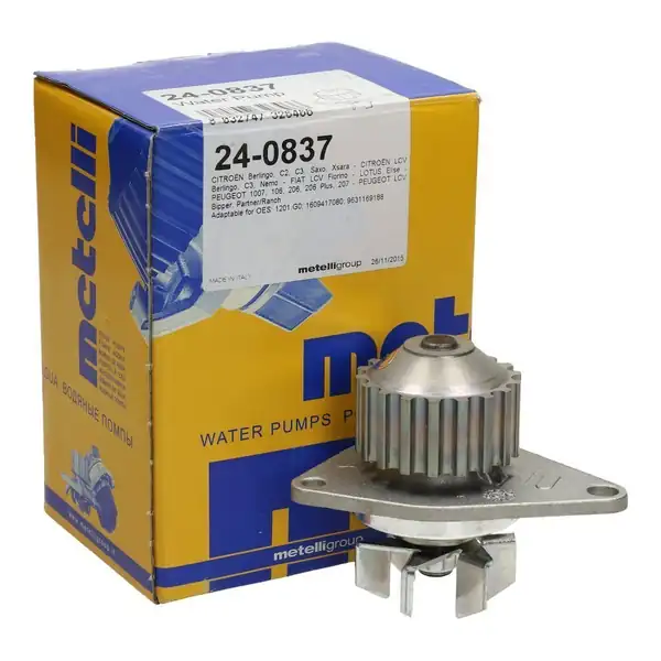 METELLİ 24-0837 | Peugeot 206 1 4 8v Devirdaim Su Pompası Citroen C2 C3 1 4 03 207 1 4 06