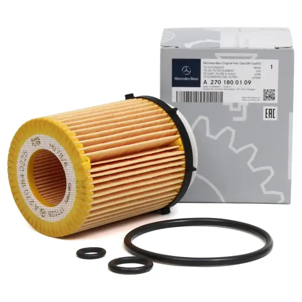 MERCEDES BENZ A2701800109-W205-C180 | W176 A180 W213 E180 C117 CLA 200 X253 GLC 250 W212 E180 W204 C180 274 Motor Yağ Filtresi