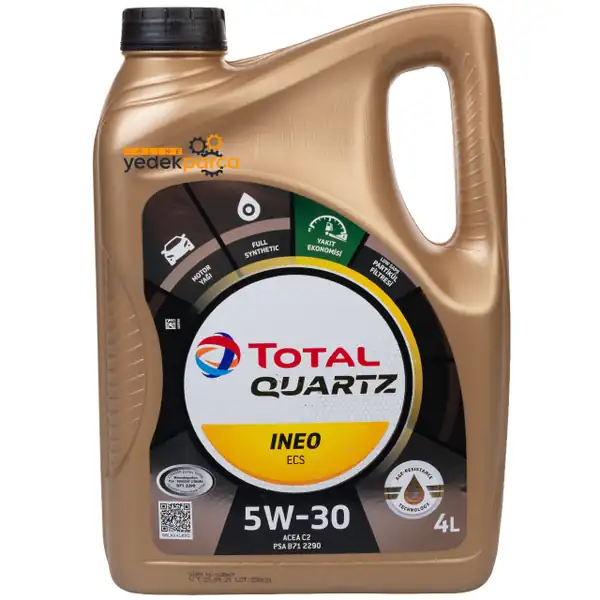 TOTAL 221328 | Quartz İneo ECS 5W30 4lt Motor Yağı Partiküllü Psa Onaylı Acea C2   2025 Tarihli | 1 Adet